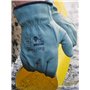 Ruvigrab - Gant de travail Peau de fleur de vache naturelle | Traitement hydrofuge | Gants de jardinage | Gants en cuir | Gants 