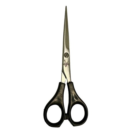 Ciseaux de coiffure pour débutants avec anneaux en plastique de 5 pouces.