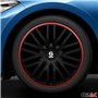 Sparco Enjoliveurs Bergamo - 14-pouces - Noir/Rouge - Set de 4 pièces