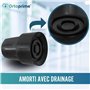 OrtoPrime PACK x2 Embouts Antidérapants pour Béquilles et Cannes - Conviennent aux Tubes de 18mm, 19mm et 20mm - Embout Canne De
