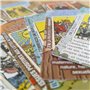 GWE Tarot - Carte Tarot Débutant Français, Pas Besoin de Livre Guide, Jeu de Tarot de Mots-Clés, Cartes Tarot d'apprentissage