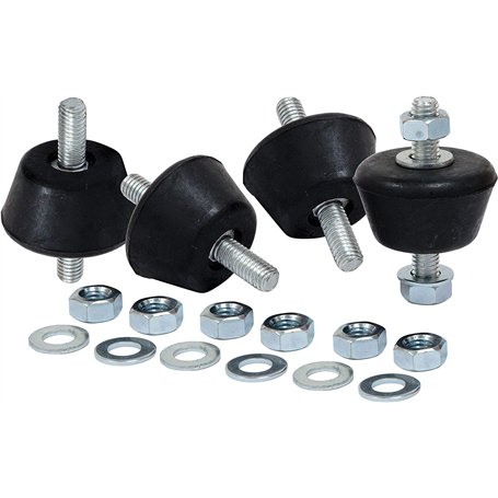 RASMACOR | Silent Bloc Conique pour Climatiseur M8 | Lot 4 Silent Bloc M8 | Pied Anti Vibration | Pour Support Mural Climatiseur