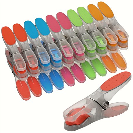 PORTENTUM Pinces à Linge Antidérapantes en Silicone