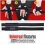 PORTENTUM® Sangle de Tirage Musculation - Lifting Straps pour Fitness, Levage, Gym - Accessoires Salle de Sport (Noir)