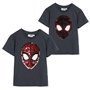 Spider-Man T-Shirt à Manches Courtes pour Enfant Gris foncé - Marque EAN : 8445484499896 - Taille 5 Ans