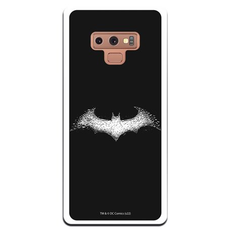 Personalaizer Coque pour Samsung Galaxy Note 9 - Batman Logo White