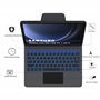 Étui de protection avec clavier pour Samsung Galaxy Tab S9 FE+ /S9 Plus/S10+ 12,4" - Folio Trackpad avec porte-stylo - Clavier Q