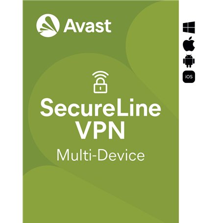 Avast SecureLine VPN 2025 - Réseau Privé Virtuel (VPN) pour la Protection de la Vie Privée | 10 appareil | 1 An | PC/Mac