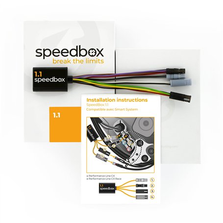 SpeedBox 1.1 Compatible avec Bosch (Smart System) / Puce de Tuning kit Premium pour vélos électriques avec Moteurs Bosch avec Sm