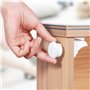 Sécurité Bébé placard Bloque Porte - Sécurité Enfant Tiroir Verrous Magnétique Cabinet de sécurité (6 serrures + 2 Clés) SENDIS