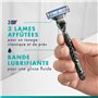 Gillette Lot De 15 Recharges De Rasoir Pour Homme Mach3 Avec Bande Lubrifiante Pour Une Glisse Fluide Pendant Le Rasage Et NOUVE