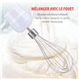 apina Mixeur Plongeant Set - Mixeur Plongeant avec Hachoir - Batteur Électrique - Blender - Fouet - 400W - Blanc