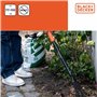BLACK+DECKER Râteau à Feuilles BXGTTO7050 – Réglable de 77 à 110 cm – Râteau – Râteau – Résistant à la Rouille – Noir/Orange