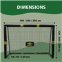 Umbro Cage de Foot - But de Foot Enfant 300 x 200 x 120 cm - Kit Entrainement Football pour Enfants et Adultes - Cage Foot Exter