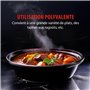 alpina Tajine 2,5L - Couscoussier Induction avec Couvercle Céramique Ø30cm - Casserole Tout Feux - Idéal pour Tajines et Couscou