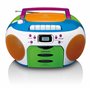 Lenco SCD-971 -Radio pour Enfants - Radio Cassette avec CD - Radio CD - Lecteur de Cassettes - Haut-parleurs stéréo - Prise Casq