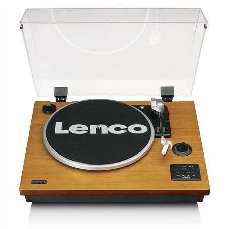 Lenco Platine Vinyle Bluetooth LS-55 - Tourne-disque avec haut-parleurs intégrés - Encodage direct MP3 sur support de stockage -