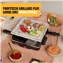 Appareil à raclette Tristar RA-2745 - Pierre à cuire - Surface de de cuisson 21 x 21 cm - Pour 4 personnes