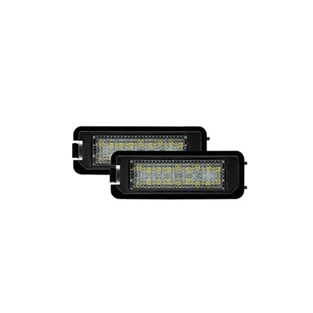 AUTO-STYLE Feux de plaque d'immatriculation LED sur mesure - compatible avec Volkswagen / Skoda / Seat / Porsche / Bentley diver