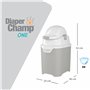 DIAPER CHAMP ONE Poubelle à couches – Anti-odeurs – Sans cassettes de recharge – Fonctionne avec les sacs poubelle traditionnels