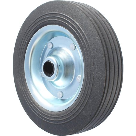 ProPlus Roulette Roue Jockey Jante métal avec Pneu Caoutchouc 200x50mm