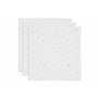 Jollein Lot de 3 Serviettes en Mousseline pour bébé – Lovely Birds – 70 x 70 cm – 100% Coton – Lingettes pour bébé – Certifiées
