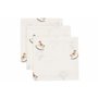 Jollein Lot de 3 langes pour bébé - Nostalgic Ride - 31 x 31 cm - 100% coton - Certifiées Oeko-Tex