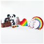 Boland 30932 - Piñata licorne - Dimensions : 47 x 39 cm - Blanc et rose - Carton - Piñata à frapper - Pour anniversaire, fête à