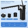 Nobleza - Filtre Intérieur Aquarium 5W, 230L/H Filtre Aquarium à Débit d’Eau, 20-50L Filtre Aquarium pour Petit Réservoir, Froid