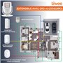 tiiwee X4 Détecteur de Mouvement et Alarme à Sirène - Sirène 120 DB - Système d'Alarme Antivol avec Télécommande - Extensible - 