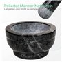 Coninx Mortier Pilon Cuisine | Mortier et Son Pilon Marbre Massif | Ø 15cm x 8cm | Solution Simple pour Cuisiner comme un Chef |