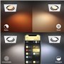 Philips Hue White & Color Ambiance Ambiance Centura downlights inclinés 1 pack, plafonniers à intensité variable, contrôle intel