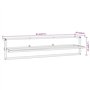 Porte-serviettes en fer blanc 95 x 25 x 22 cm