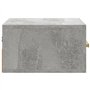 Table de chevet murale Gris béton 35x35x20 cm