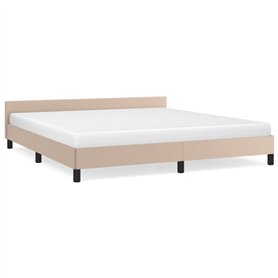 Giroletto con Testiera Cappuccino 160x200 cm in Similpelle