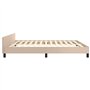 Giroletto con Testiera Cappuccino 160x200 cm in Similpelle
