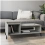 Tavolino Salotto Grigio Cemento 100x50x45 cm Legno Multistrato