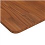 vidaXL Dessus de Table Carré Dessus de Table de Remplacement Rechange Dessus de Table à Dîner Marron Foncé50x50x1,5cm Bois Chêne