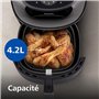Philips Air Fryer Série 3000 4.2L, fenêtre de cuisson, air fryer 16 en 1, technologie RapidAir Plus, élimination des graisses, a
