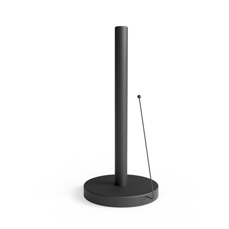 Minismus Porte Essuie-Tout sur Pied Noir - Support Rouleau Stable avec Bras Anti-Roulement - Dérouleur Papier Cuisine Moderne -