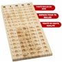 Kyto Grand Jeu de Bingo doré en métal avec 150 jetons, 75 balles de Bingo et Plateau de Jeu en Bois, 18 Cartes de Bingo Stables