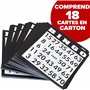 Kyto Grand Jeu de Bingo doré en métal avec 150 jetons, 75 balles de Bingo et Plateau de Jeu en Bois, 18 Cartes de Bingo Stables
