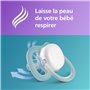 sucettes légères et aérées pour bébés âgés de 18 mois et plus