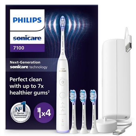 Philips Sonicare 7100 - Brosse à dents électrique avec 4 modes de brossage et 3 niveaux d'intensité