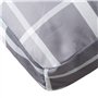 vidaXL Coussin de Palette Motif à Carreaux Gris 70x40x12 cm Tissu, Coussin, Coussin de canapé, Coussin de Chaise, Coussin extéri