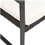 vidaXL Ensemble à Manger de Jardin 5 pcs et Coussins Marron rotin PP, Ensemble à Manger, Ensemble à Manger d'extérieur, Ensemble