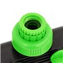 vidaXL Adaptateur de Robinet à 4 Voies Vert/Noir 19,5x6x11 cm ABS & PP, connecteur de Robinet, Adaptateur de Robinet extérieur, 