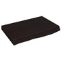vidaXL Dessus de table marron foncé bois chêne massif traité
