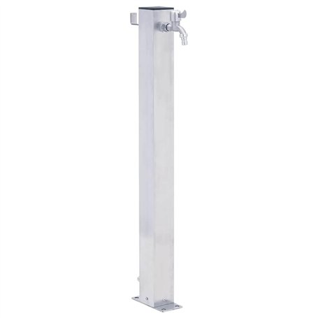 vidaXL Colonne à Eau de Jardin 80 cm Acier Inoxydable carré