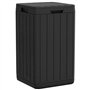 vidaXL Poubelle d'extérieur anthracite 38x38x65 cm PP